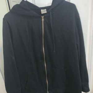 Black zip up hoodie